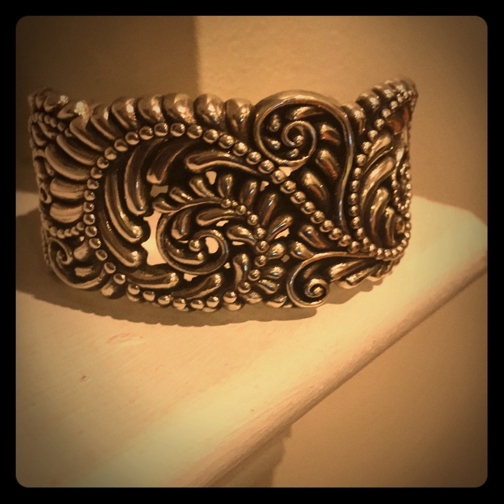 Sterling silver cuff bracelet